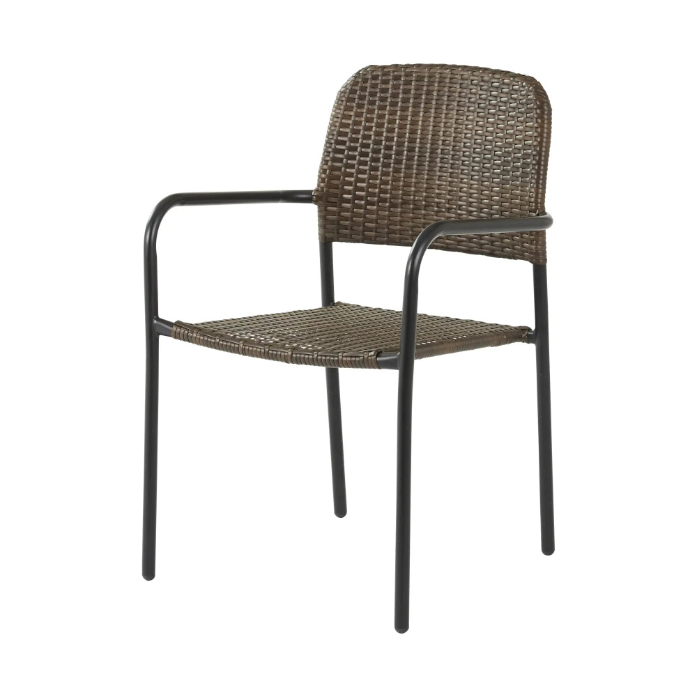 Кресло садовое Zena Fix 55x84.5x60 см, искусственный ротанг, цвет тёмно-коричневый  #1