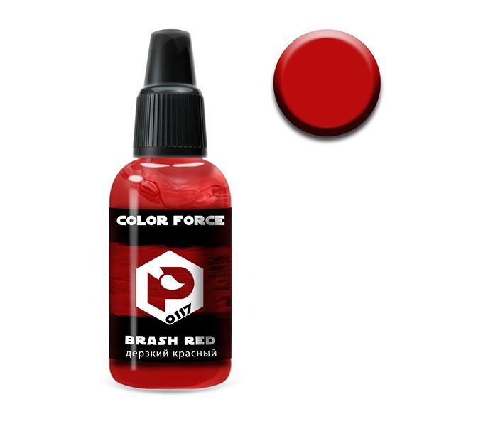 Pacific88 Aero COLOR FORCE Краска для аэрографа дерзкий красный (brash red),18 ml  #1