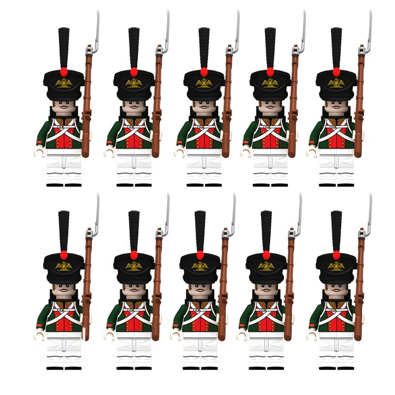 Конструктор наполеоновские войны Военные лего фигурки 10 штук с оружием ...