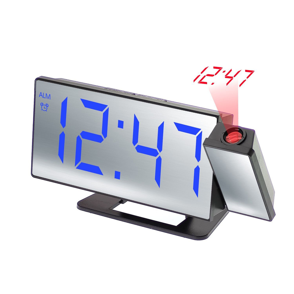 Электронные часы проекционные VST 896-5 Синие #1