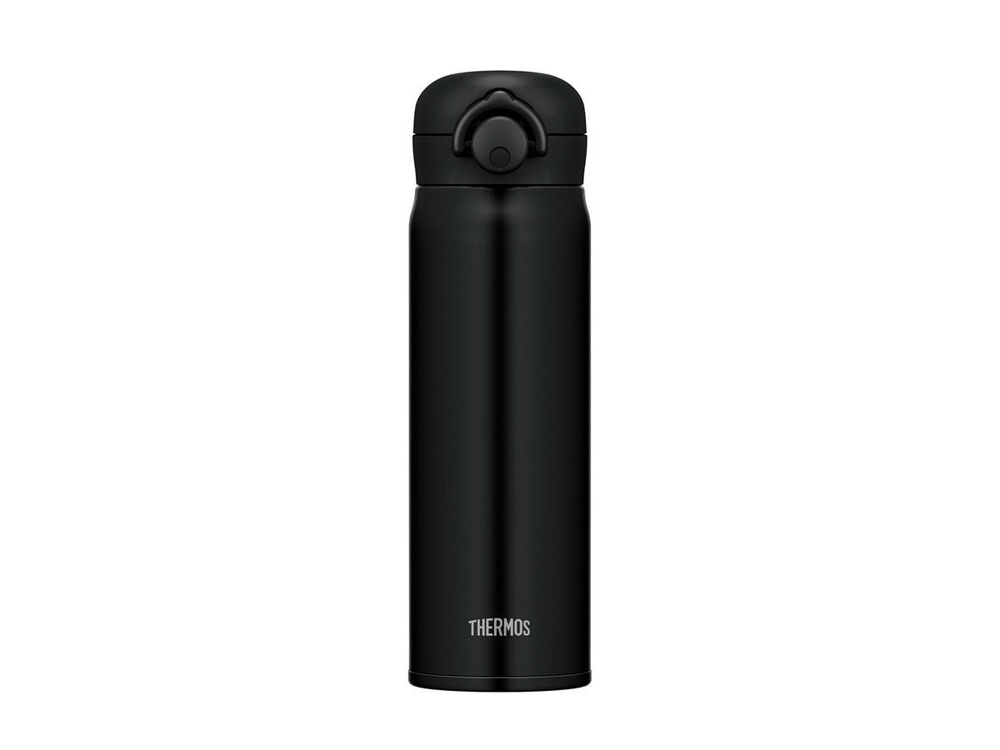 Термос для напитков (термокружка) THERMOS JNR-501 MTBK 0.5L, нержавеющая сталь, откидной механизм, время #1