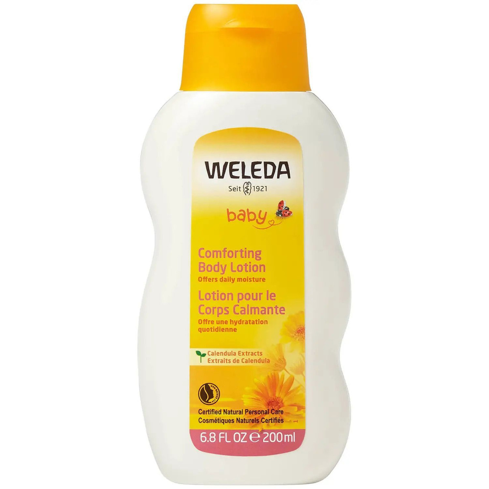 Weleda, Baby Calendula Body Lotion, Детский лосьон-молочко для тела с календулой, 200 мл  #1