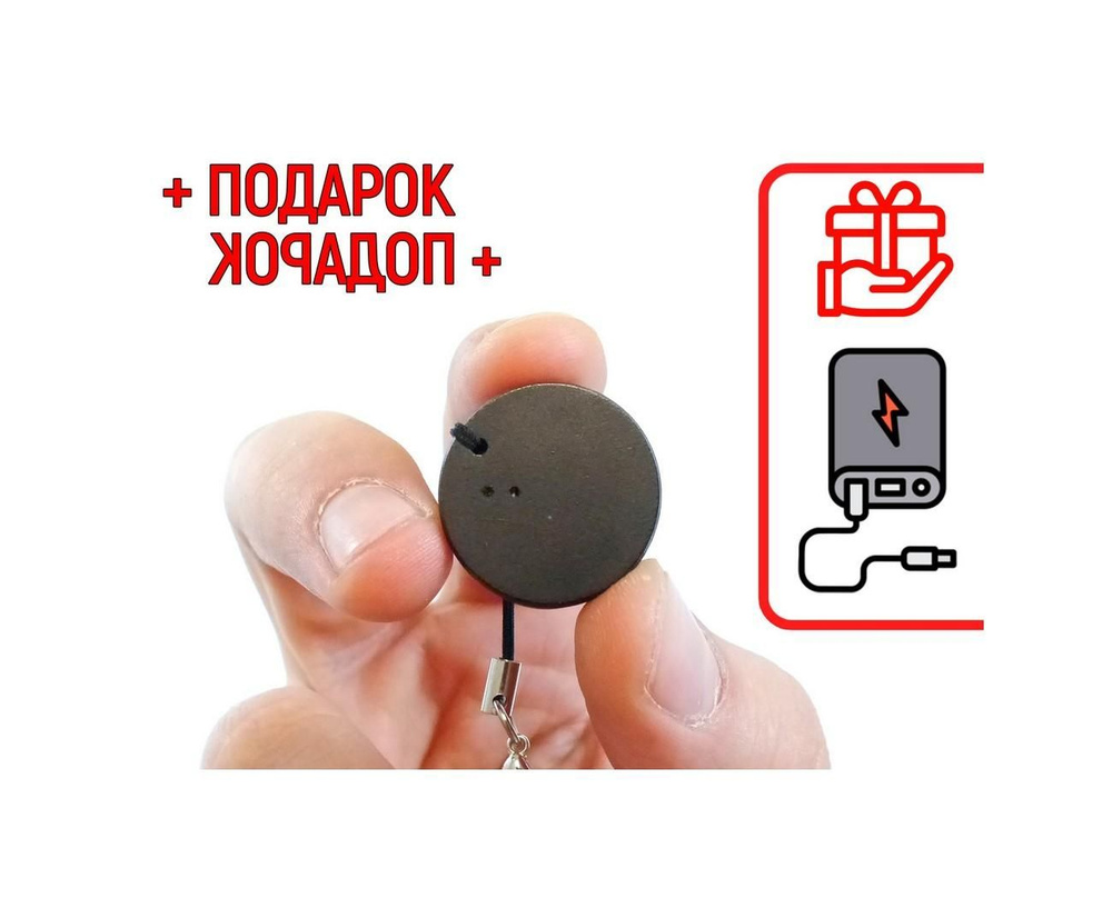 Диктофон с аккумулятором Эдик-mini DIME mod: B-120 (O43731MI) + ПОДАРОК (Повербанк 10000 mAh) - диктофоны #1