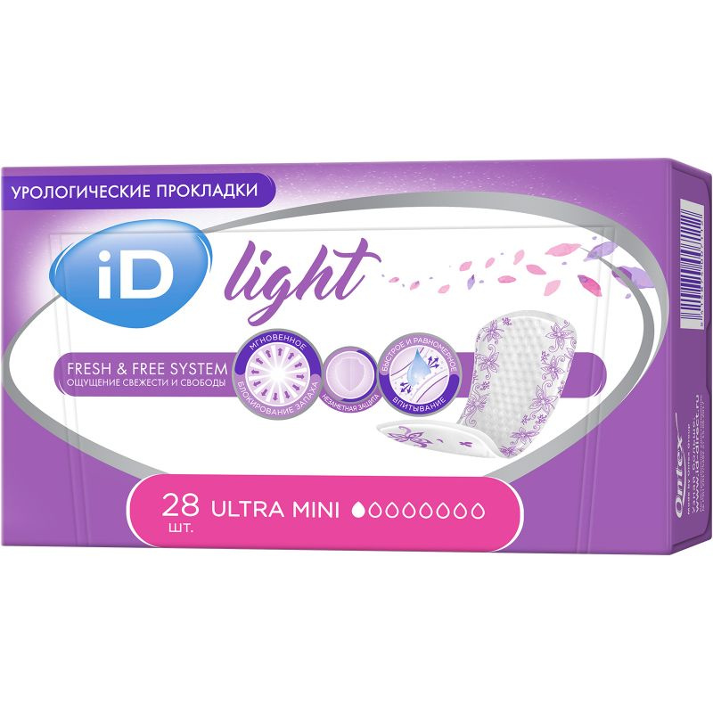 Прокладки урологические ID Light размер Ultra Mini, 28 шт #1