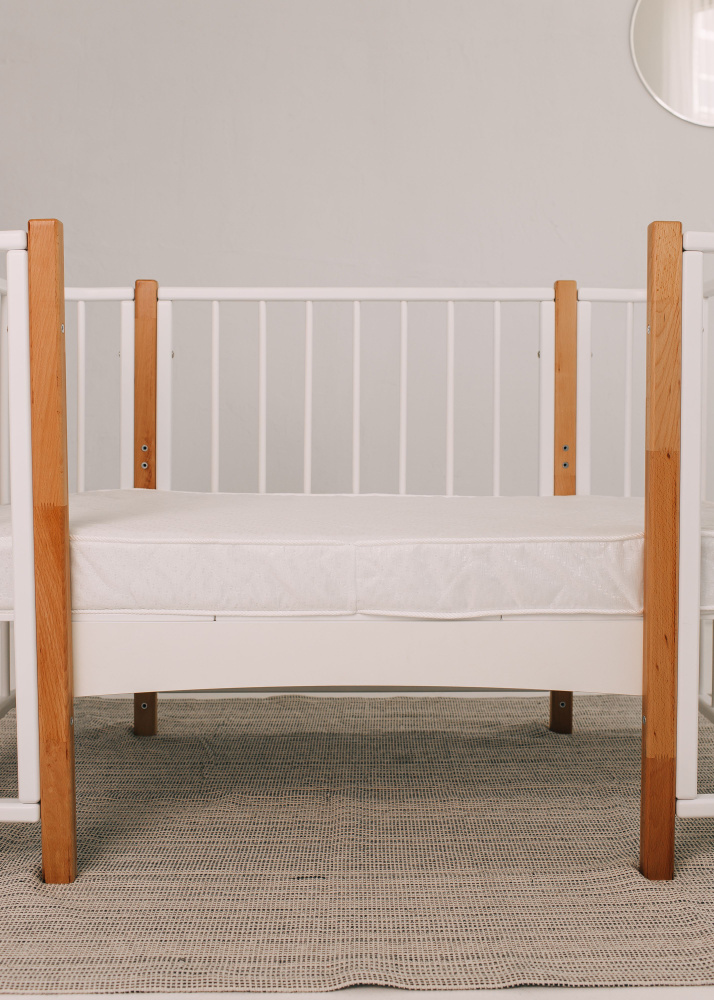 Матрас с закругленными краями в кроватку для новорожденных Merry Happy Карамель 4в1 120x60 см  #1