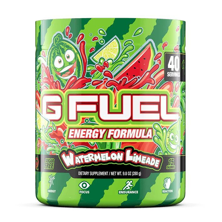 Сухой энергетик GFUEL Watermelon Limeade (Арбузный лимонад), 40 порций, 280 г  #1