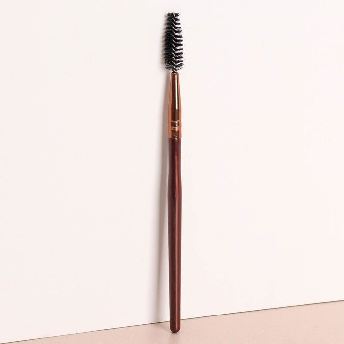 Щёточка для бровей и ресниц "Brush СOFFEE", 15 см, цвет коричневый  #1