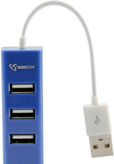 Разветвитель USB-хаб SBOX H-204 Blue / USB-2.0 4 Ports #1