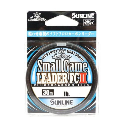 Sunline, Флюорокарбон Small Game Leader FCII, 30м, 0.205мм, 3.0кг, 6lb, Clear #1