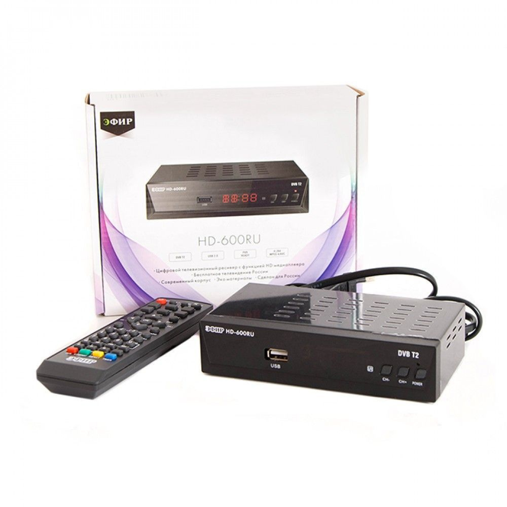 ЭФИР ТВ-ресивер HD-600RU , черный #1