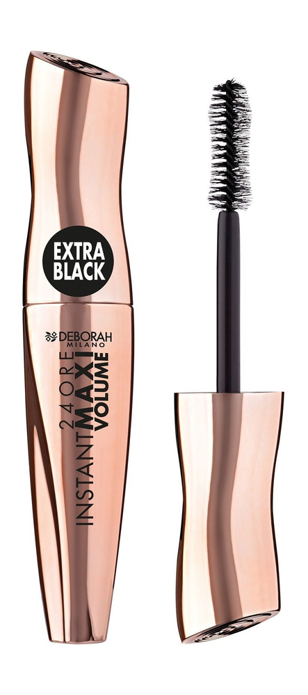 DEBORAH MILANO Тушь для ресниц максимальный объем 24 Ore Instant Maxi Volume Mascara, 12 мл, Ультра черный #1