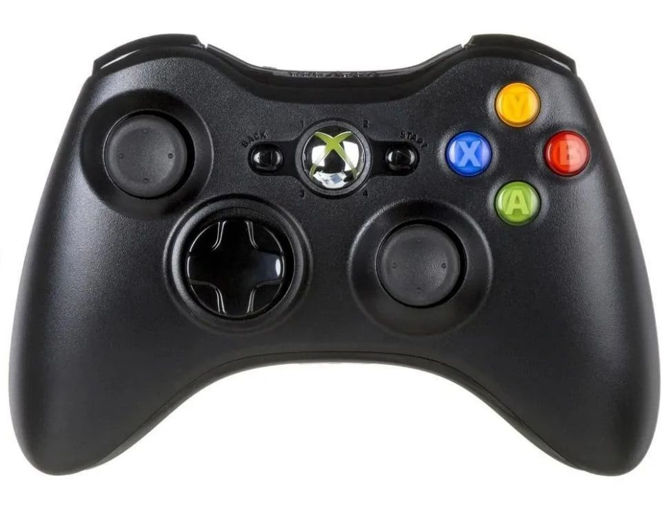 Геймпад XBox Беспроводной джойстик 360 / Wireless Controller black, Чёрный  #1