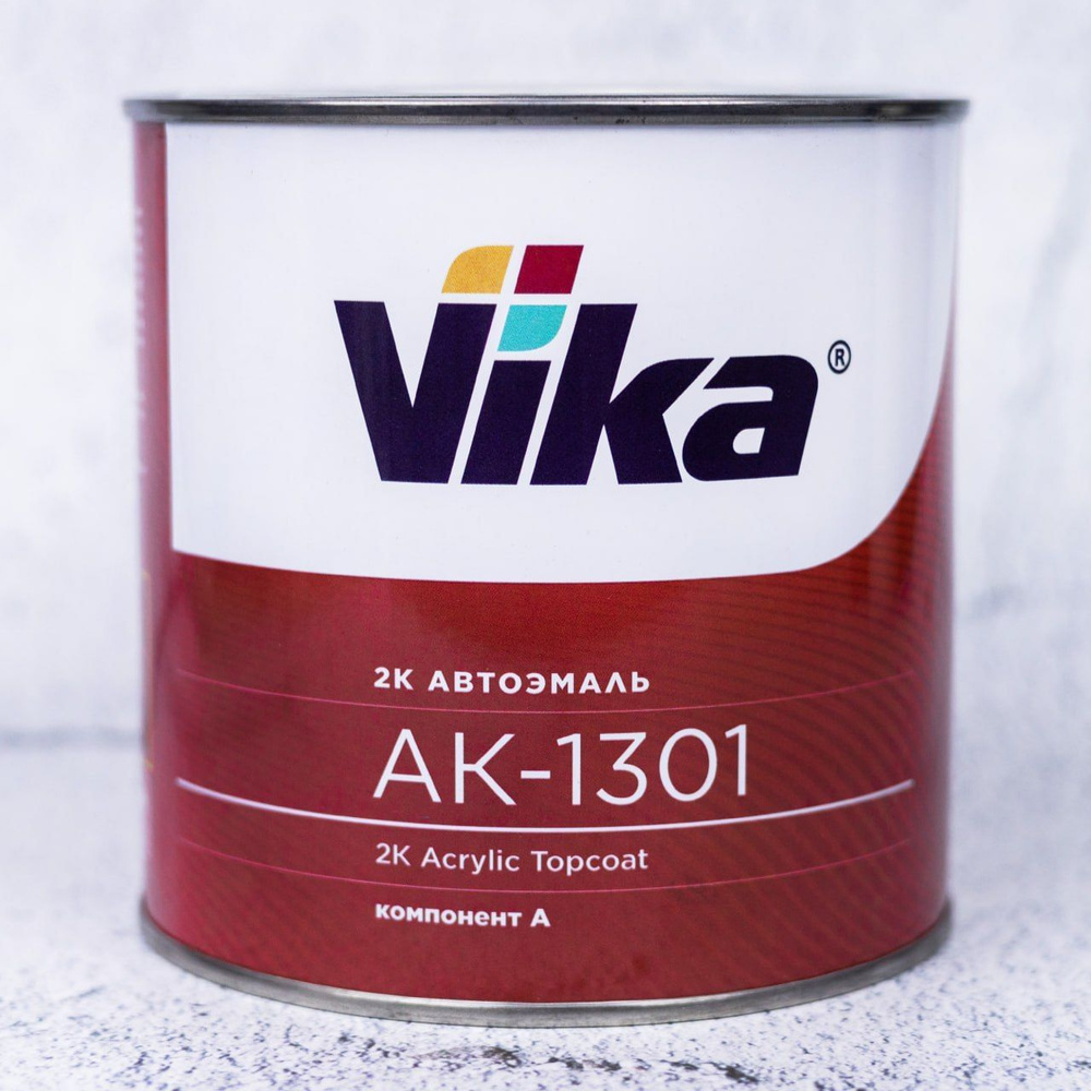 Автоэмаль акриловая 850 г VIKA 2К, Кипр ГАЗ / Краска для авто (компонент А) АК-1301 / Эмаль акрил-уретановая #1