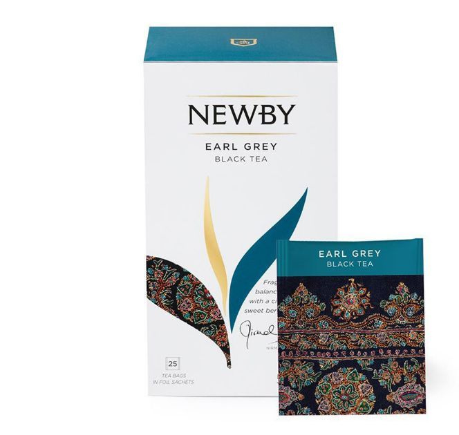 Чай черный Newby Earl Grey 25 х 2 г, Индия #1