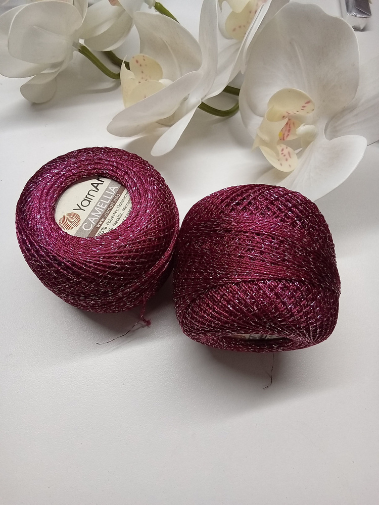 Пряжа для вязания YarnArt Camellia 20 гр/190 м 70% полиэстр, 30% метанит- 2  #1