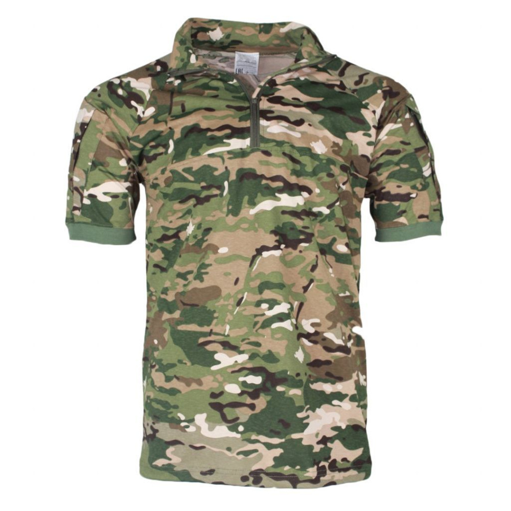 Футболка (тактическая рубашка с коротким рукавом) военная. Камуфляж мультикам (multicam)  #1