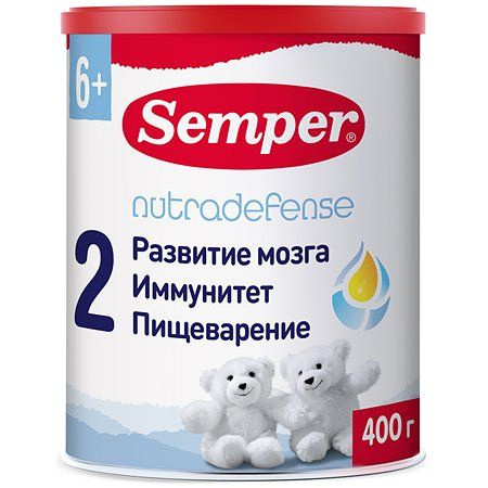 Смесь Semper Nutradefense Baby 2 молочная 400г с 6месяцев #1