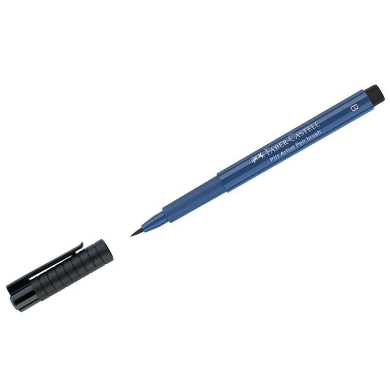 Ручка капиллярная Faber-Castell "Pitt Artist Pen Brush" , цвет 247 индантрен синий, пишущий узел "кисть" #1