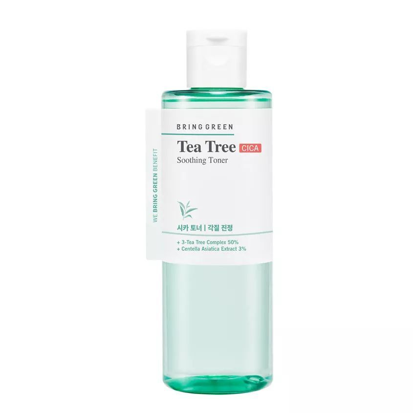 BRING GREEN Тонер для лица успокаивающий с чайным деревом и центеллой азиатской Tea Tree Soothing Toner, #1