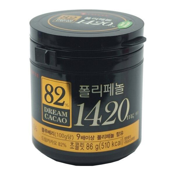 Горький шоколад в кубиках Dream Cacao 82% Lotte, 86 г #1