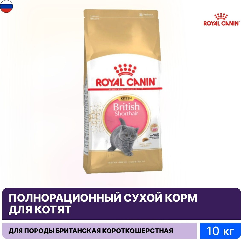 Корм для кошек сухой Royal Canin / Роял Канин British Shorthair Kitten для британских короткошерстных #1