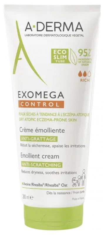 A-Derma EXOMEGA CONTROL Смягчающий крем для лица и тела, 200 мл (Экзомега)  #1