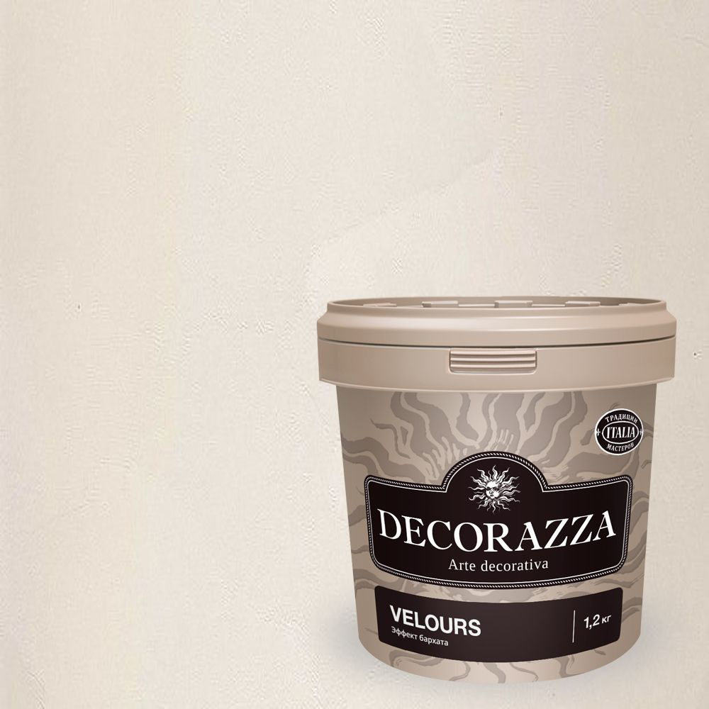 Декоративная штукатурка с эффектом бархата Decorazza Velours (1,2кг) VL 10-36  #1