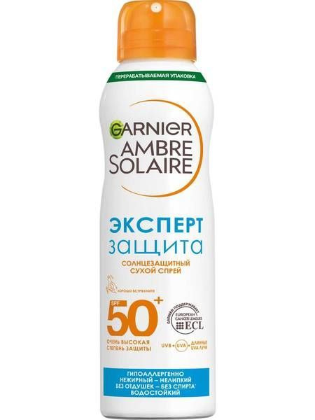 GARNIER AMBRE SOLAIRE. Солнцезащитный сухой спрей ЭКСПЕРТ ЗАЩИТА spf 50+, 200 мл  #1