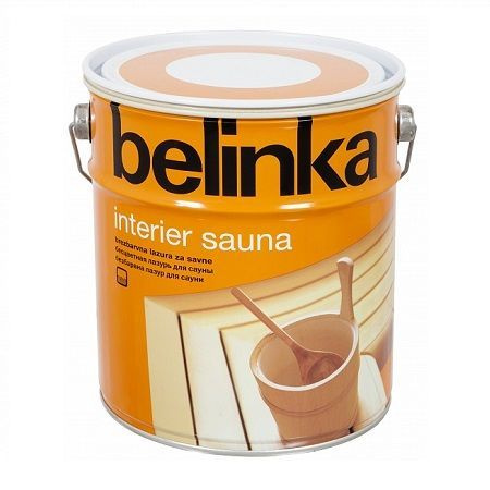 Belinka Interier Sauna/Белинка Интерьер Сауна, 2.5л,лазурное покрытие для защиты древесины в саунах и #1