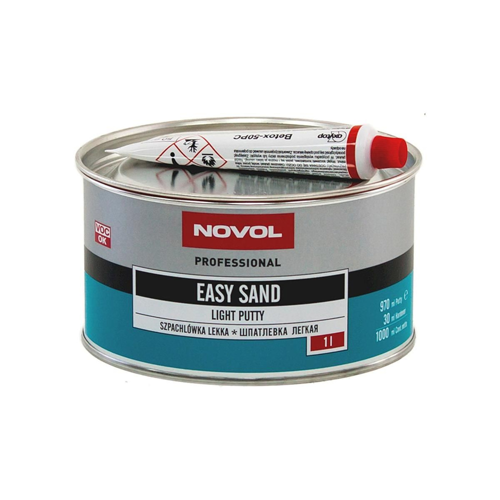 Легкая универсальная шпатлевка Novol Easy Sand Light Putty 1 л. #1