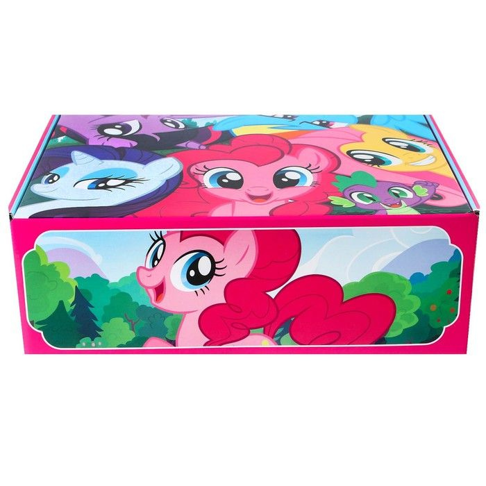 Подарочная коробка складная с игрой внутри, 28 х 21 х 9 см, My little pony  #1