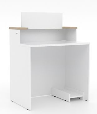 Комплект мебели для пункта выдачи заказов Озон №1 (стойка ресепшен, стол проверки, малый контейнер, приставной #1