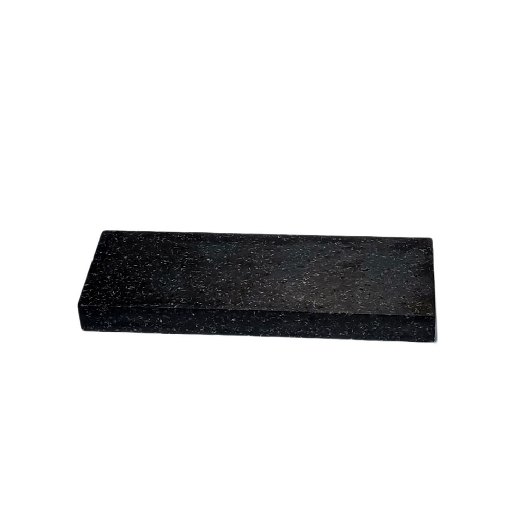 Полка прямая из натурального камня, гранит цвет "ABSOLUTE BLACK EXTRA", подвесная, скрытый крепеж, размер #1