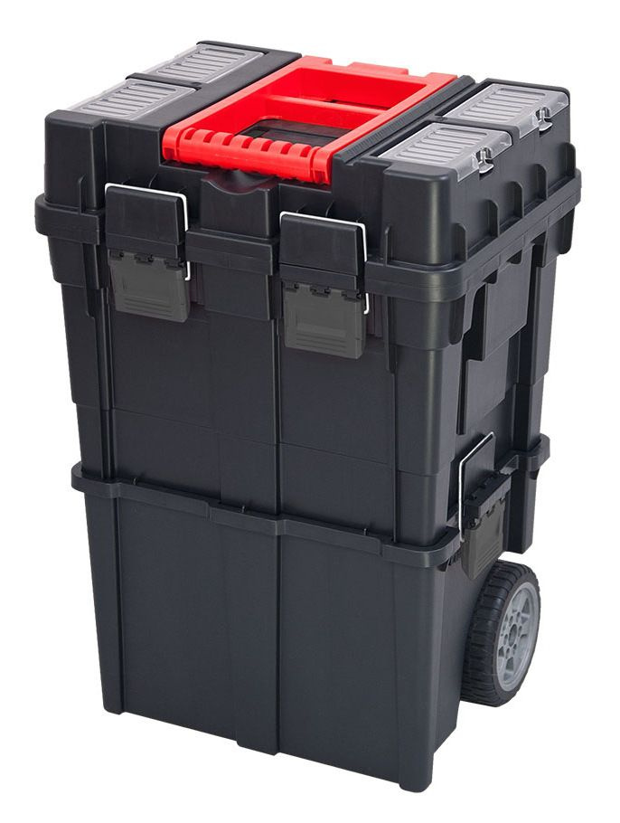 Ящик для инструментов PATROL Wheelbox HD Compact Logic, на колесах 2х-модульный, 45х35х65см, Арт. 146166 #1