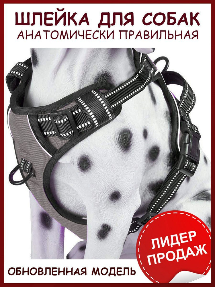 Анатомическая шлейка для собак средних и крупных пород Mirestra ...