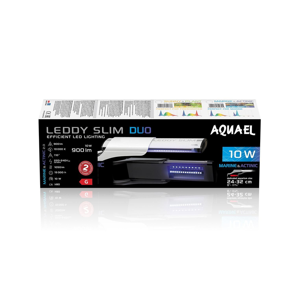 Светильник для аквариума AQUAEL LEDDY SLIM DUO 10W Marine & Actinic 2.0 белый, 10000 & 20000K  #1