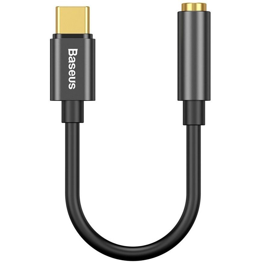 Переходник USB Type-C (m) - AUX 3.5мм (f) Baseus L54 CATL54-01 Черный #1