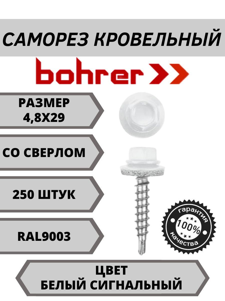 Bohrer Набор саморезов 4.8 x 29 мм 250 шт. 1.06 кг. #1