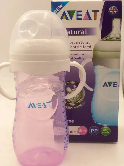 Бутылочка AVEAT для кормления Natural, Anti-colic (анти-колик) , 330 мл  #1