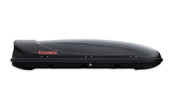 Автобокс на крышу STARBOX 400 л., двухсторонний, черный #1