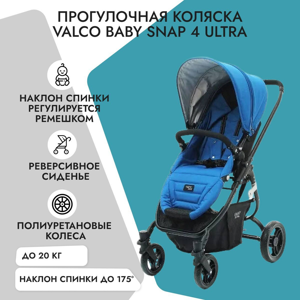 Прогулочная коляска Valco Baby Snap 4 Ultra Ocean Blue #1