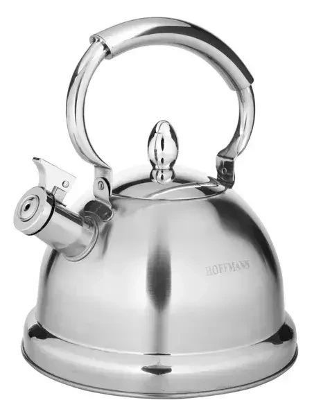 Чайник из нержавеющей стали со свистком Hoffmann 3.0 л. Для всех типов плит, для индукционной, газовой #1