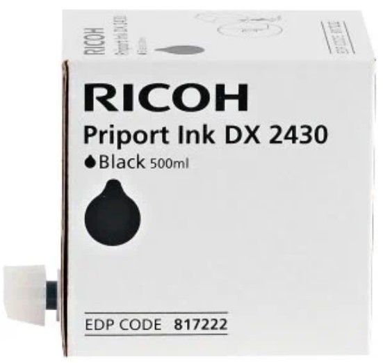 Type 2430 ink - 817222 (Ricoh) чернила для дупликатора - 500 мл, черный #1