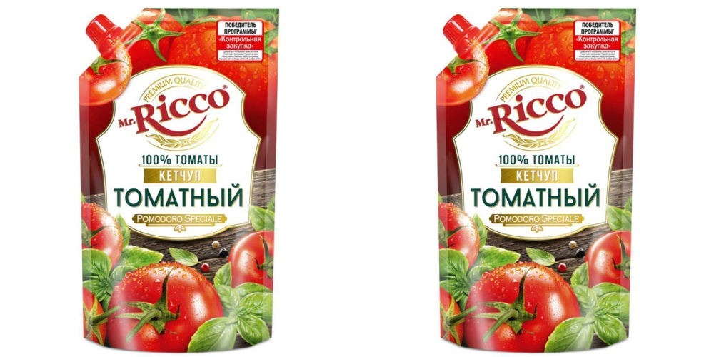 Mr.Ricco Кетчуп Томатный, 300 гр, 2 шт #1