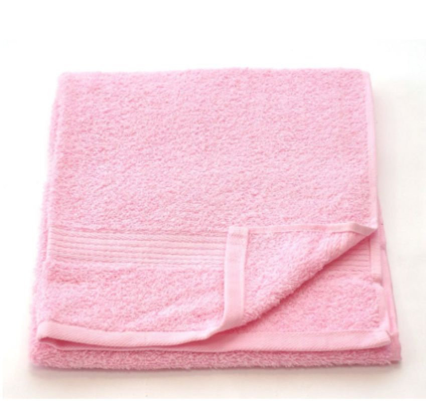 Вышневолоцкий текстиль Полотенце для лица, рук, Махровая ткань, 50x90 см, розовый, 1 шт.  #1