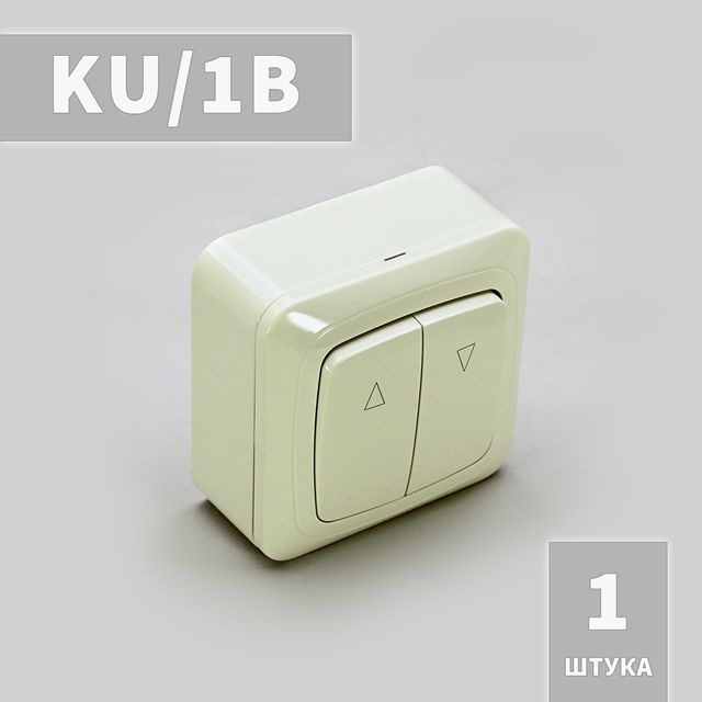 KU/1B выключатель клавишный наружный для рольставни, жалюзи, ворот  #1
