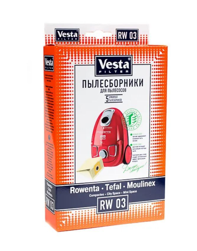 Мешки для пылесоса Vesta Filter RW03, 5 шт #1