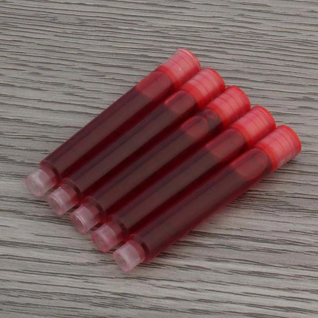 Красные картриджи для перьевой ручки 3,4 мм, 5 шт. #1
