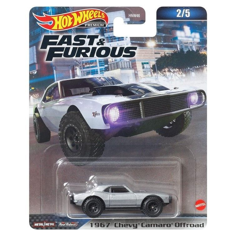 HNW47 Машинка металлическая игрушка Hot Wheels Premium Fast & Furious Форсаж коллекционная модель премиальная #1