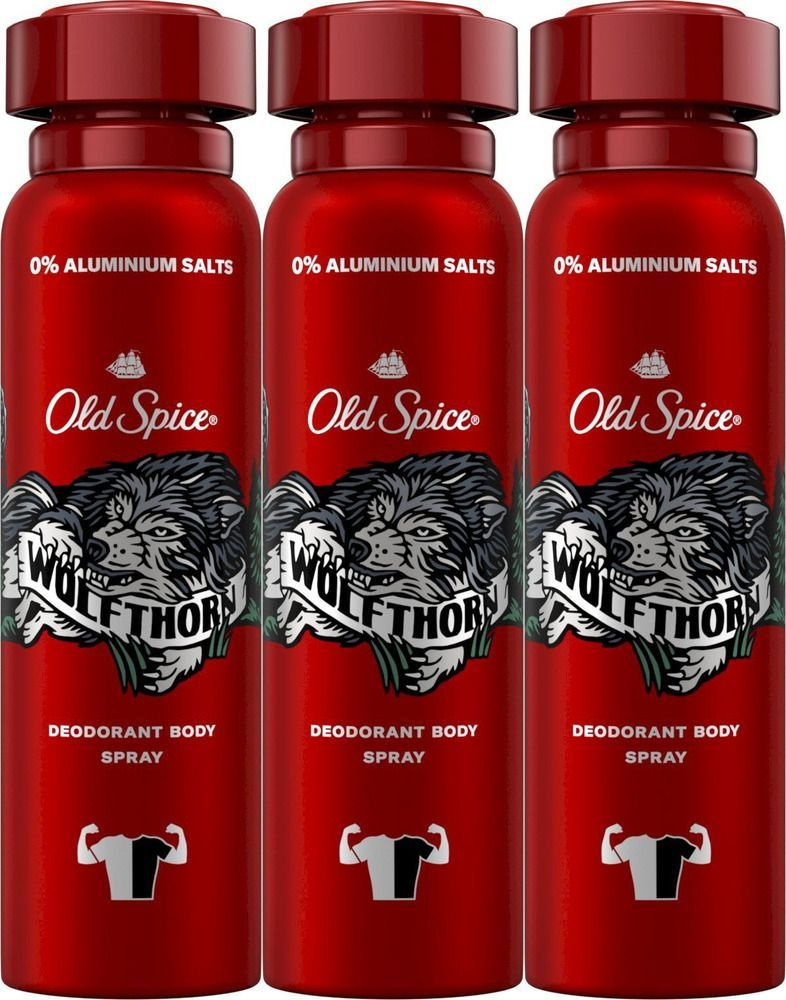 Old Spice Дезодорант-спрей Wolfthorn, 150 мл, 3 шт #1